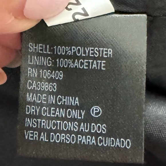 Tahari Arthur S. Levine geometric black structured exposed zipper dress, size 6 - Picture 4 of 16